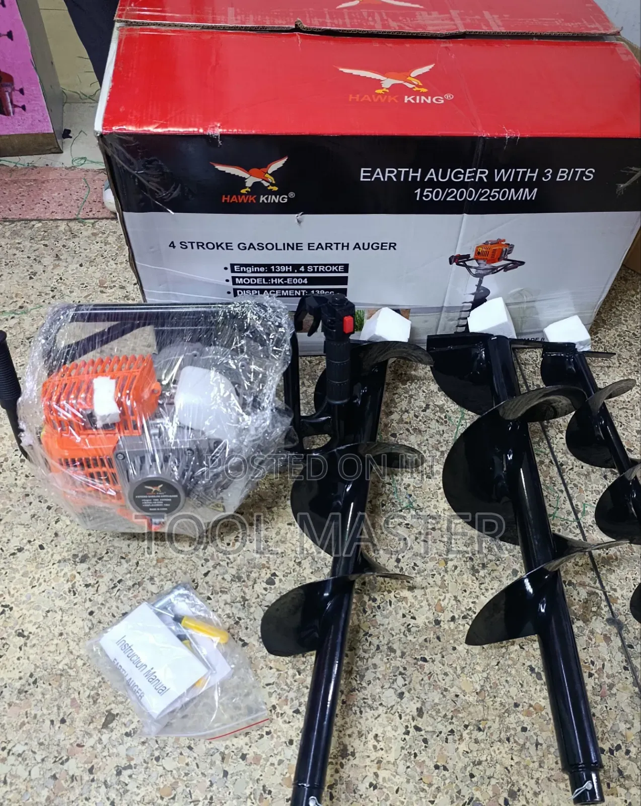 4 Stroke Gasoline Earth Auger/Hawking 4 Stroke Petrol Earth Auger