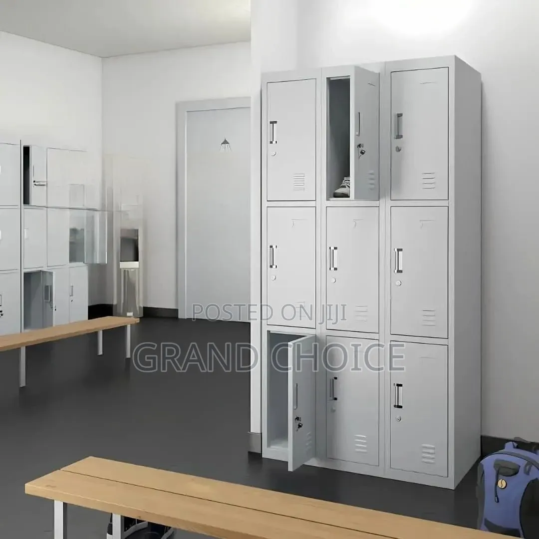 Quality Nine Door Staff Cabinet