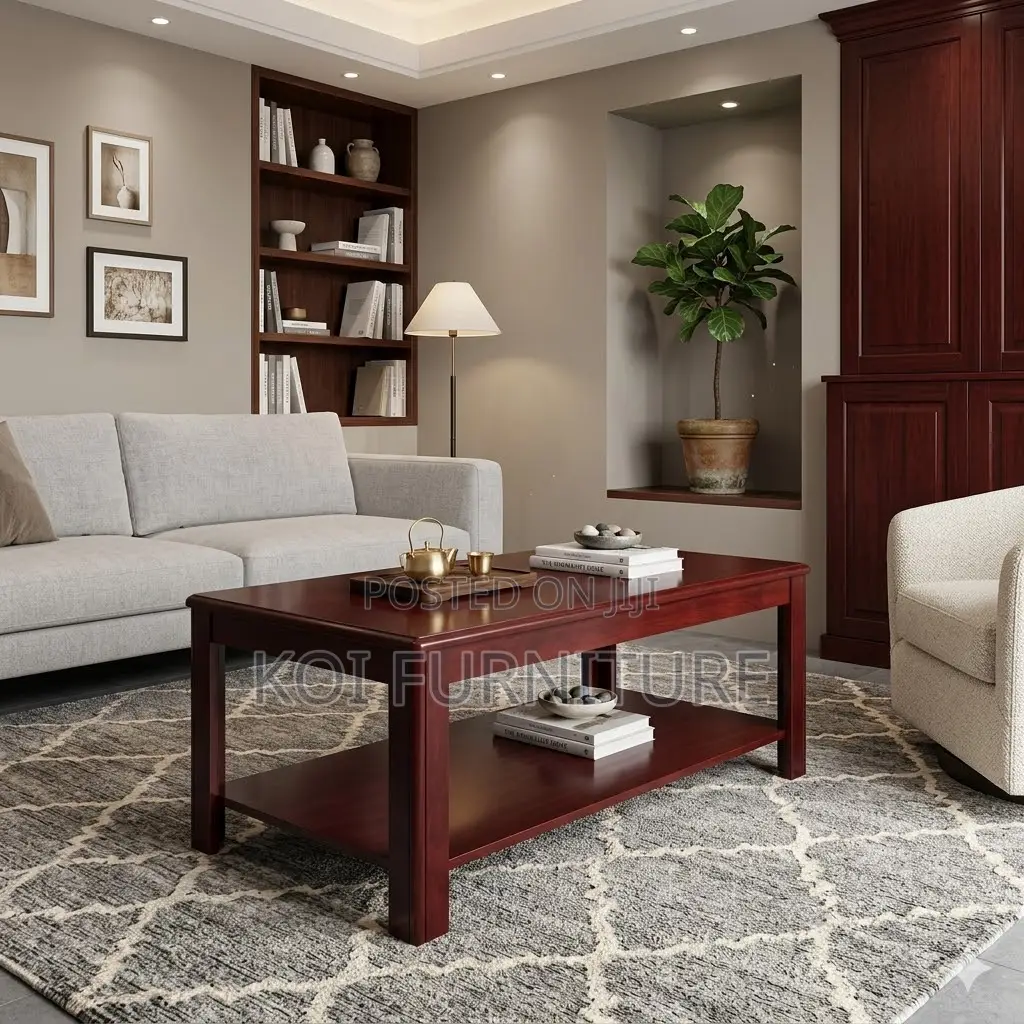 Coffee Table; Mahogany Executive Louisene Coffee Table