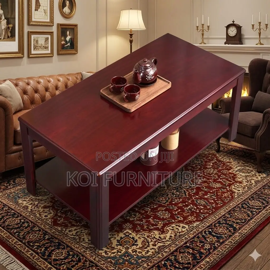 Coffee Table; Mahogany Executive Louisene Coffee Table