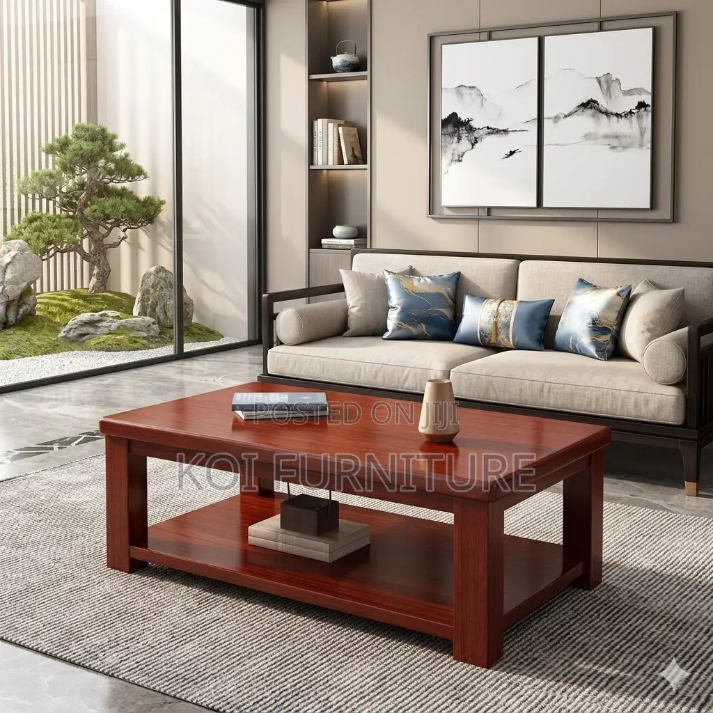 Coffee Table; Mahogany Executive Louisene Coffee Table