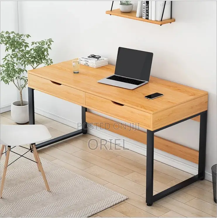 Office Desk : Office Study Desk With 2-Storage Drawers