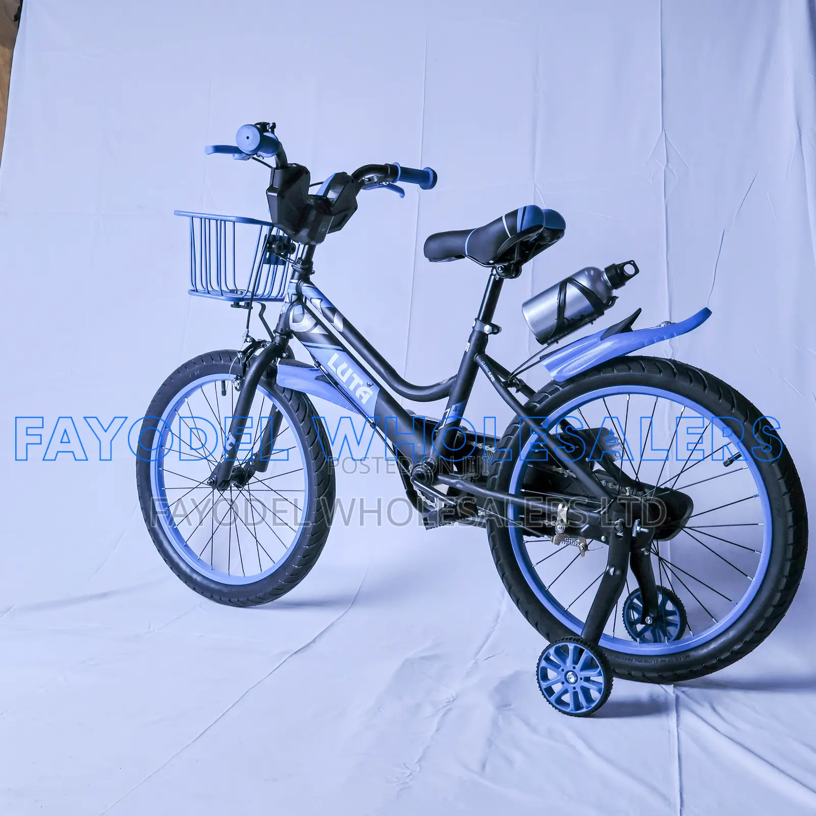 Luta Size 20 Kids Bike With Basket Training Wheels