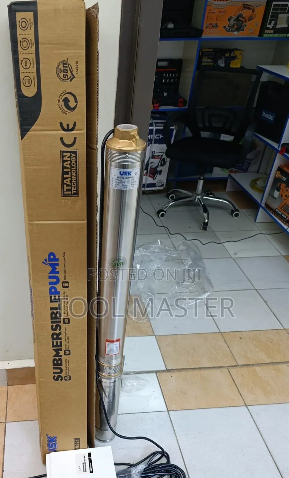 2hp Usk Electric Submersible Pump/150m Head Submersible Water Pump