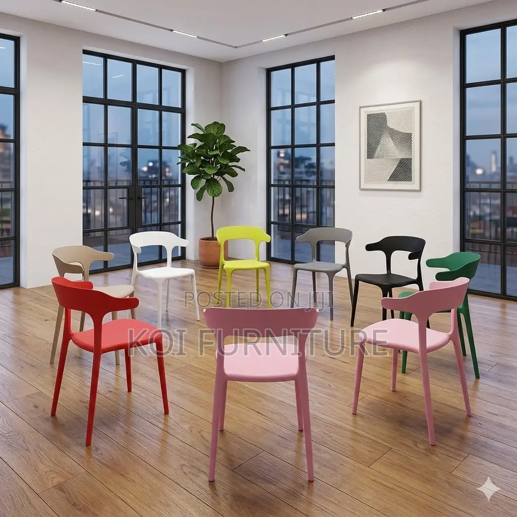 Dining Chairs; Plastic Dining Armless Chairs