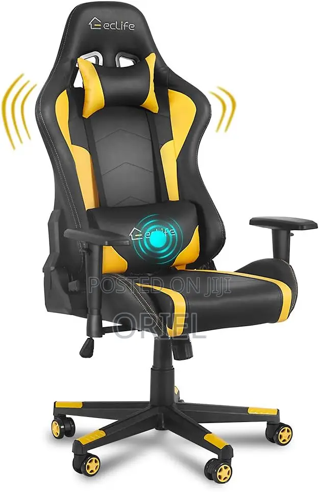 Gaming Chair : Leather Padded Executive Home Office Gaming Chair