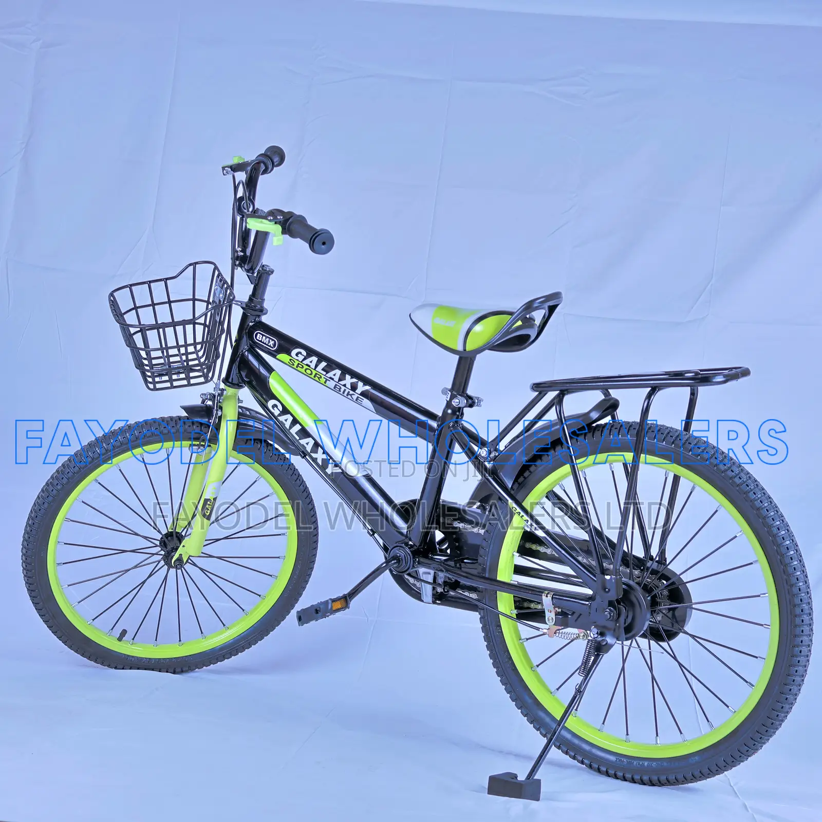 Galaxy 24" Sport Bicycle With Basket Carrier