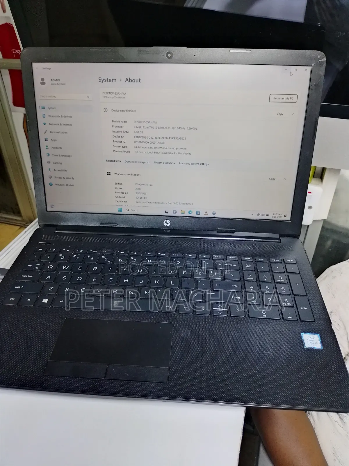 Laptop HP 250 G7 8GB Intel Core i5 HDD 500GB