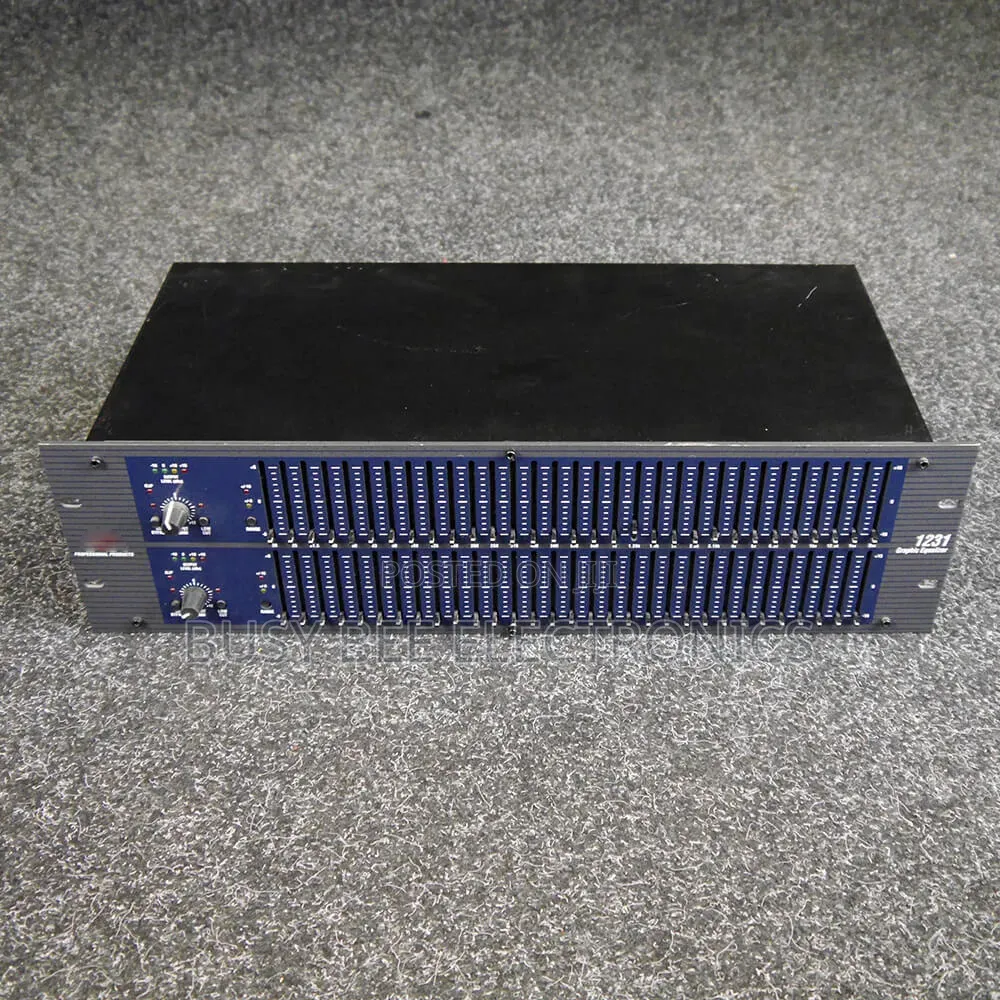 DBX 1231 Dual Channel 3u 31 Band Karaoke 1231 Peripheral Equalizer
