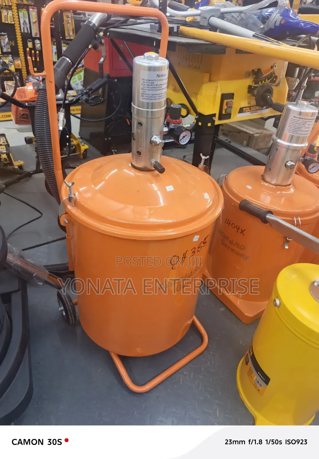 50kgs Pneumatic Grease Bucket (Lenhard Germany)