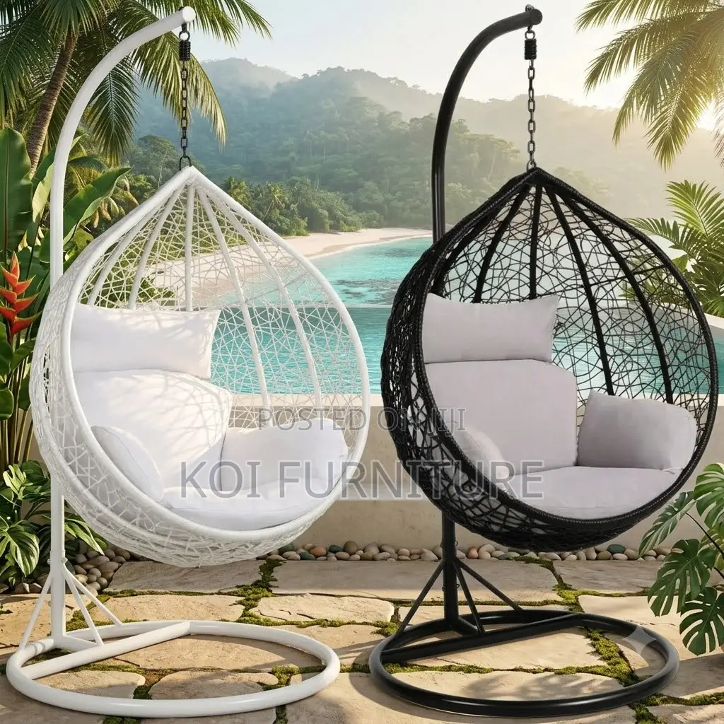 Home Chairs; Hanging Gardens Rattan Hammock Chairs