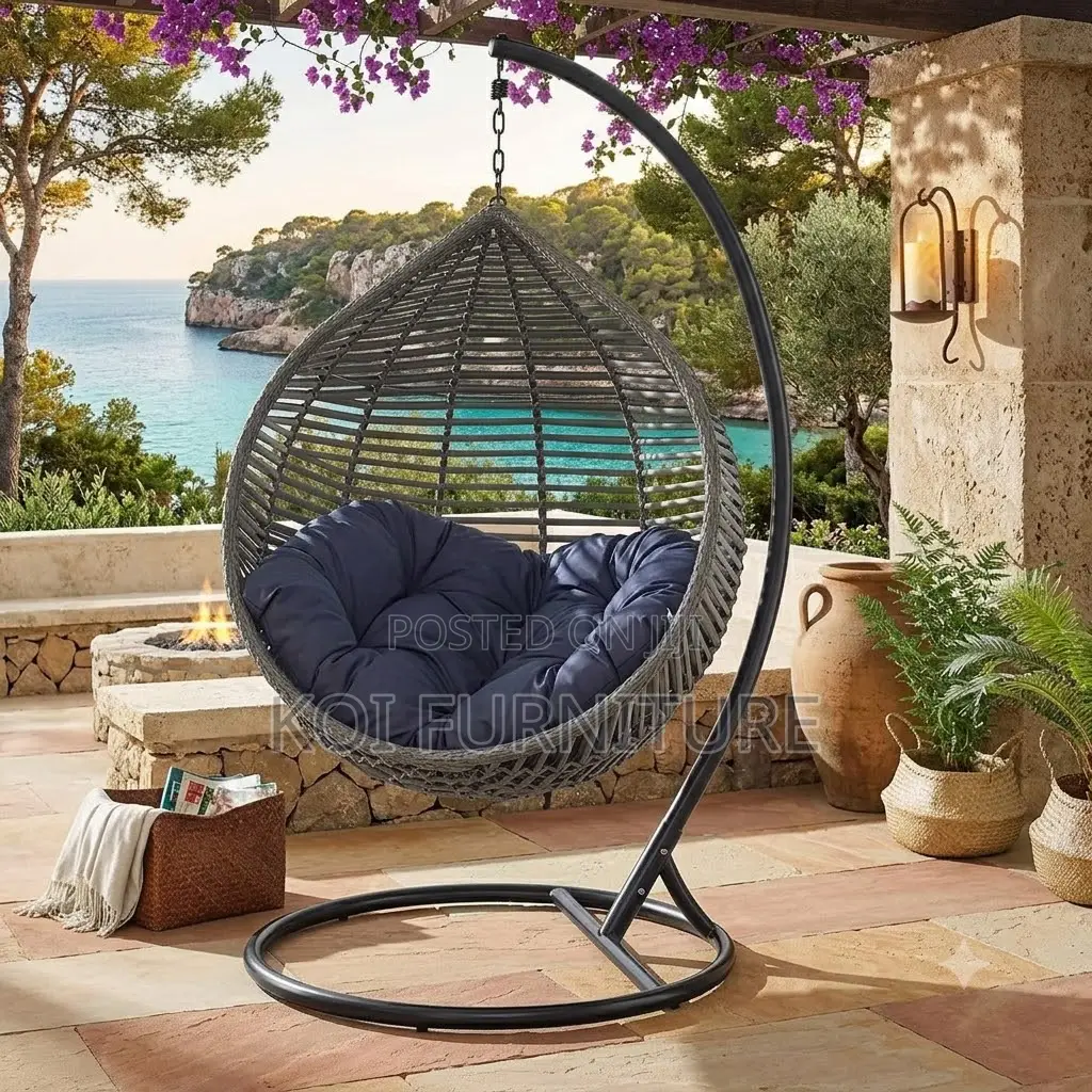 Home Chairs; Hanging Gardens Rattan Hammock Chairs