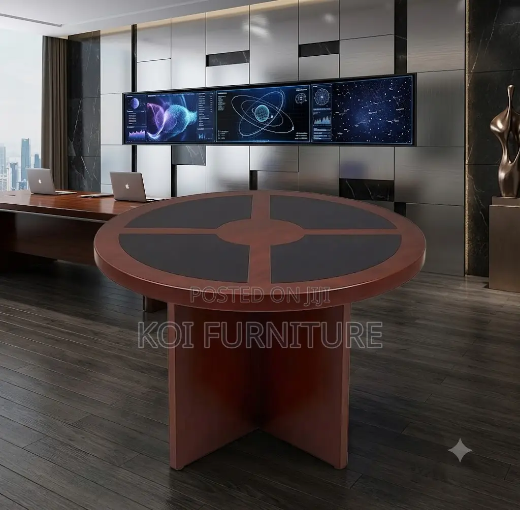 Boardroom Table; 1.2 Meters Mahogany Round Conference Table