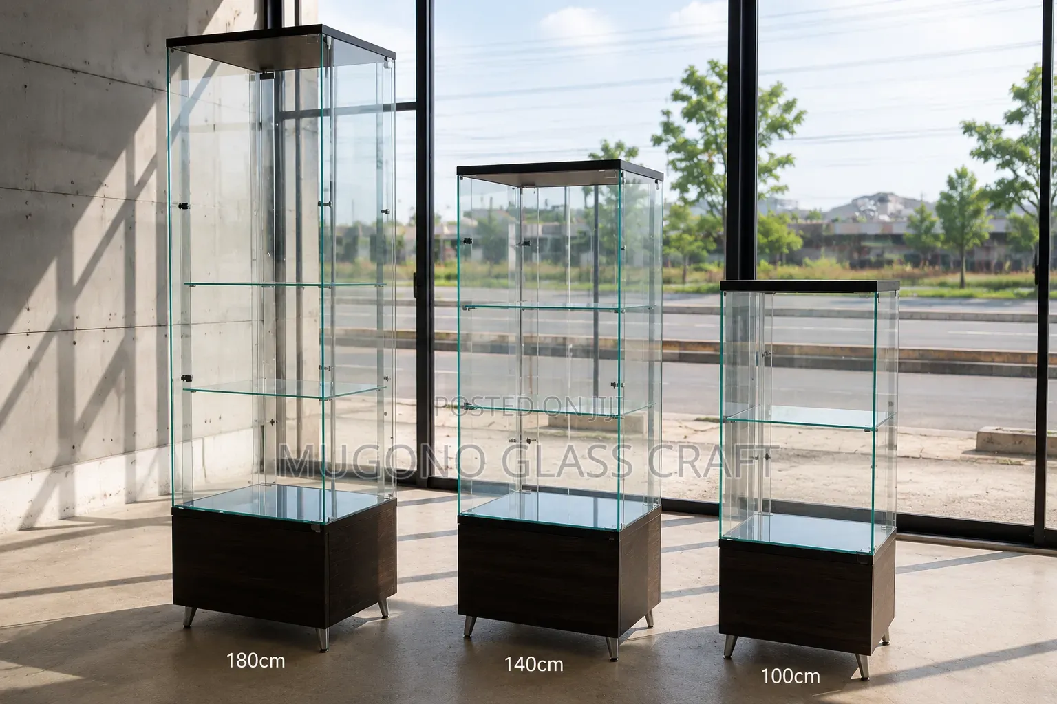Modern Glass and Stand Display