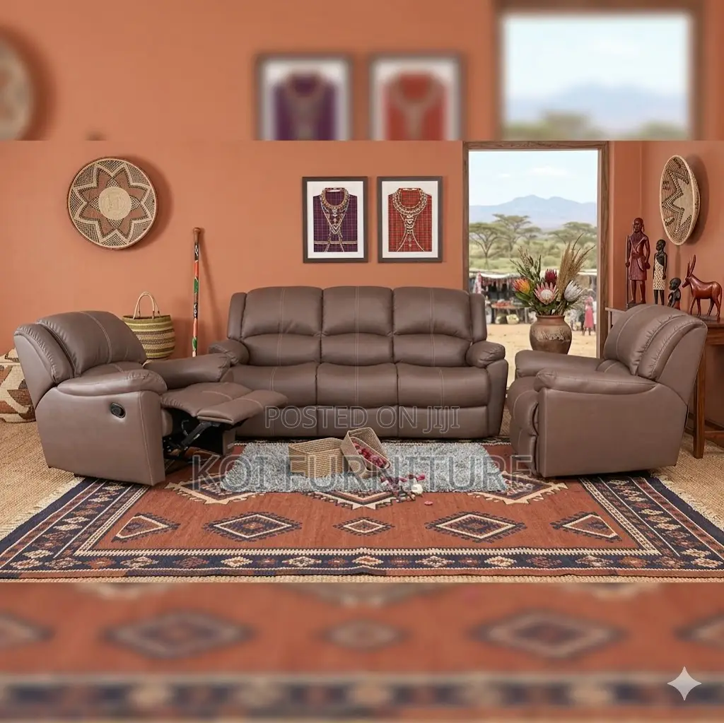 Reclining Six Seaters Home Living Room Sofa Set