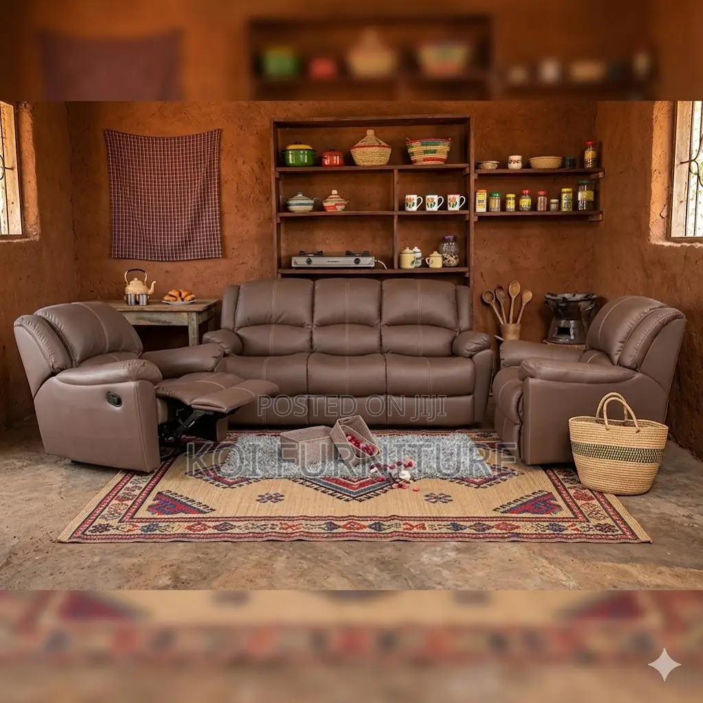 Reclining Six Seaters Home Living Room Sofa Set