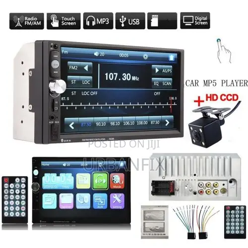 7 Inch Mp5 Touch Screen Bluetooth Car Radio With Free Reverse Camera