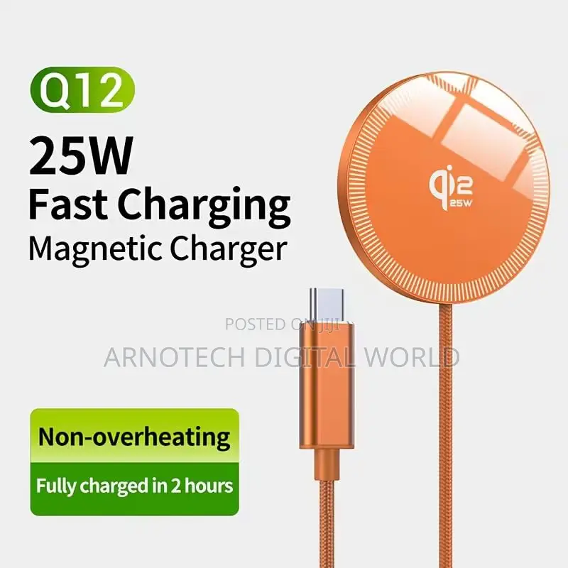 Magnetic Wireless Charging Pad 25w Fast Charger, Qi2 Usb C Charger