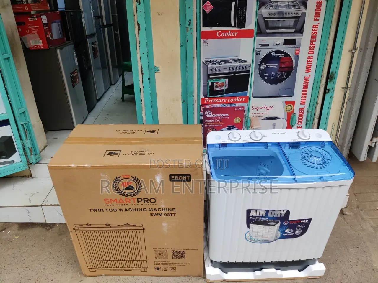 Smartpro Semi Automatic Washing Machine Twin Tub 8kg