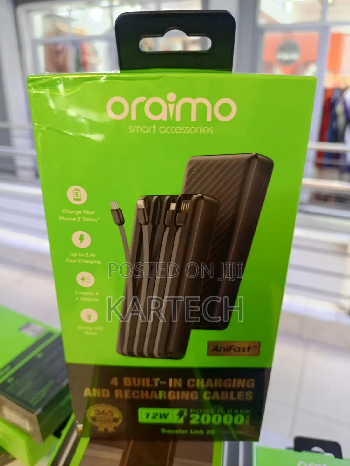 Oraimo 20000mah 12w Fast Charging Power Bank – Traveler Link 20