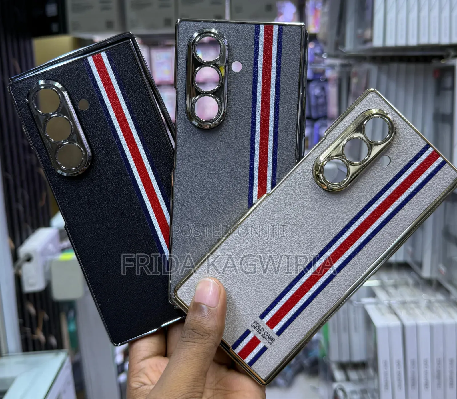 Luxury Leather Back Cover for Samsung Fold 7