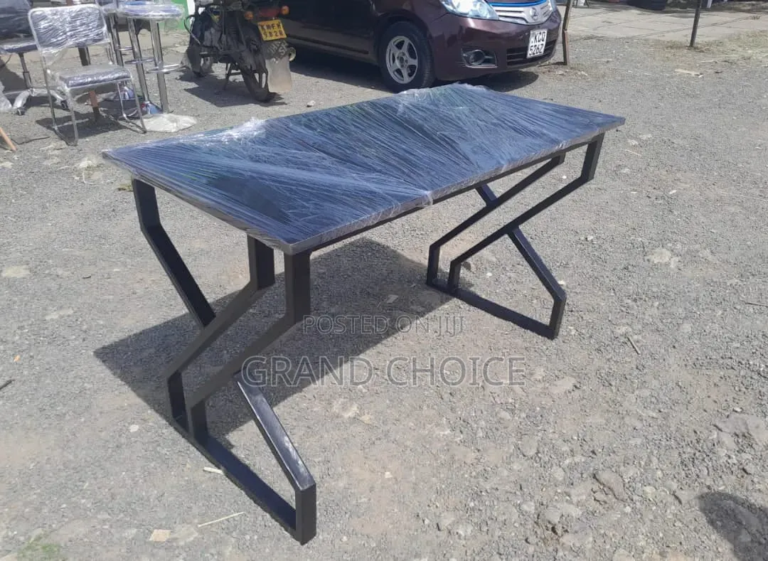 Black Metallic Study Desk