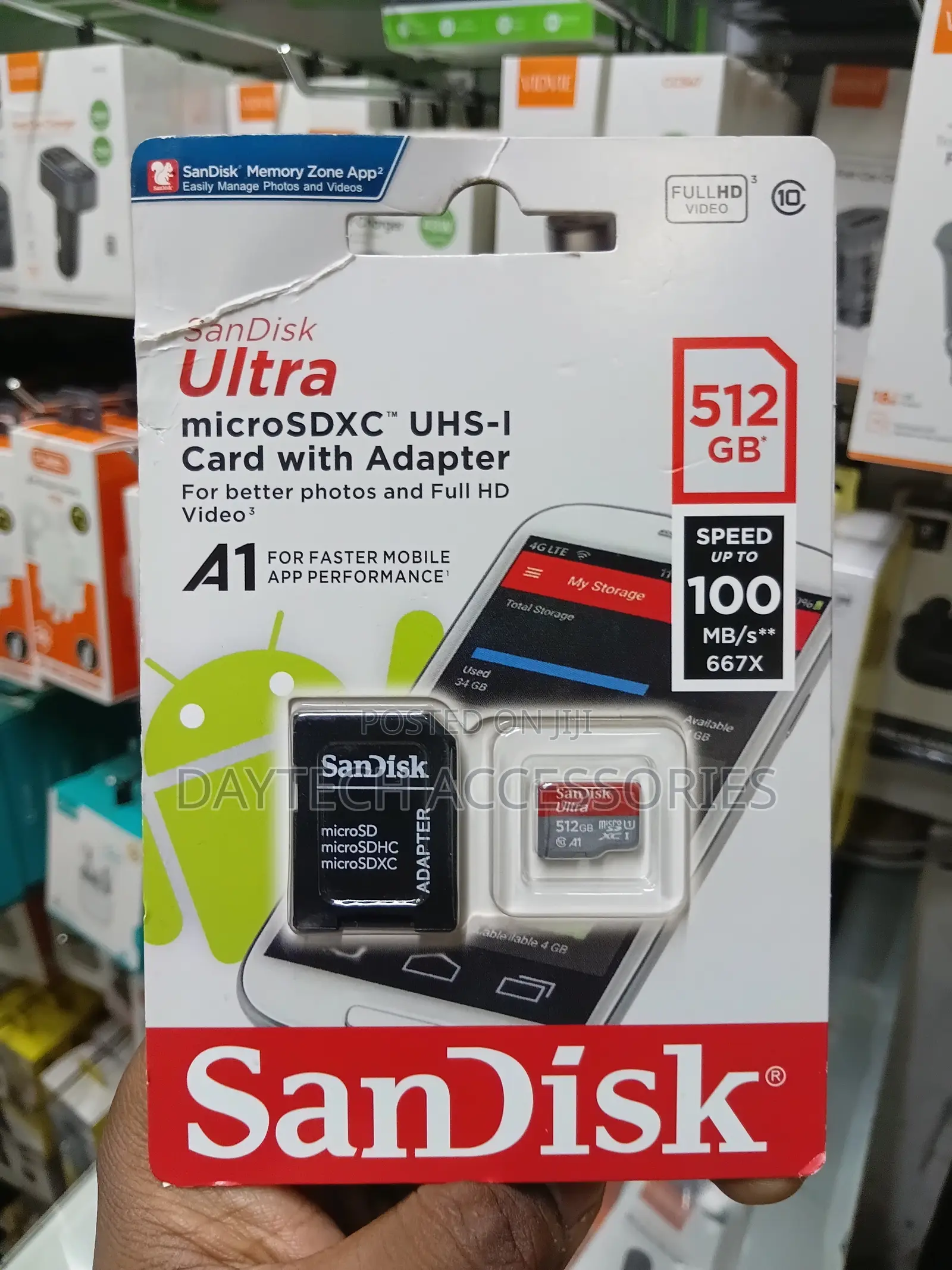 This Is a Sandisk Ultra 512gb Microsdxc Uhs-I Memory Card.