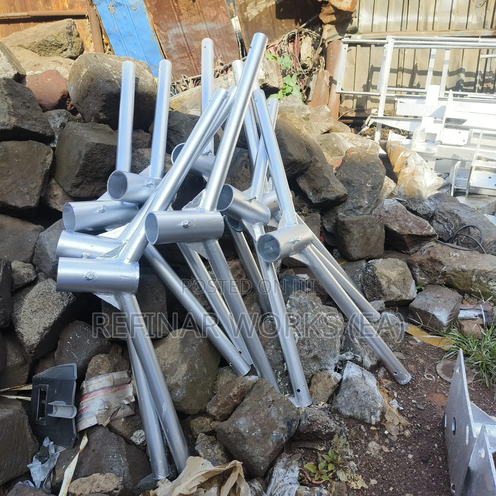 Galvanized Mild Steel Road and Street Light Poles Made on Order