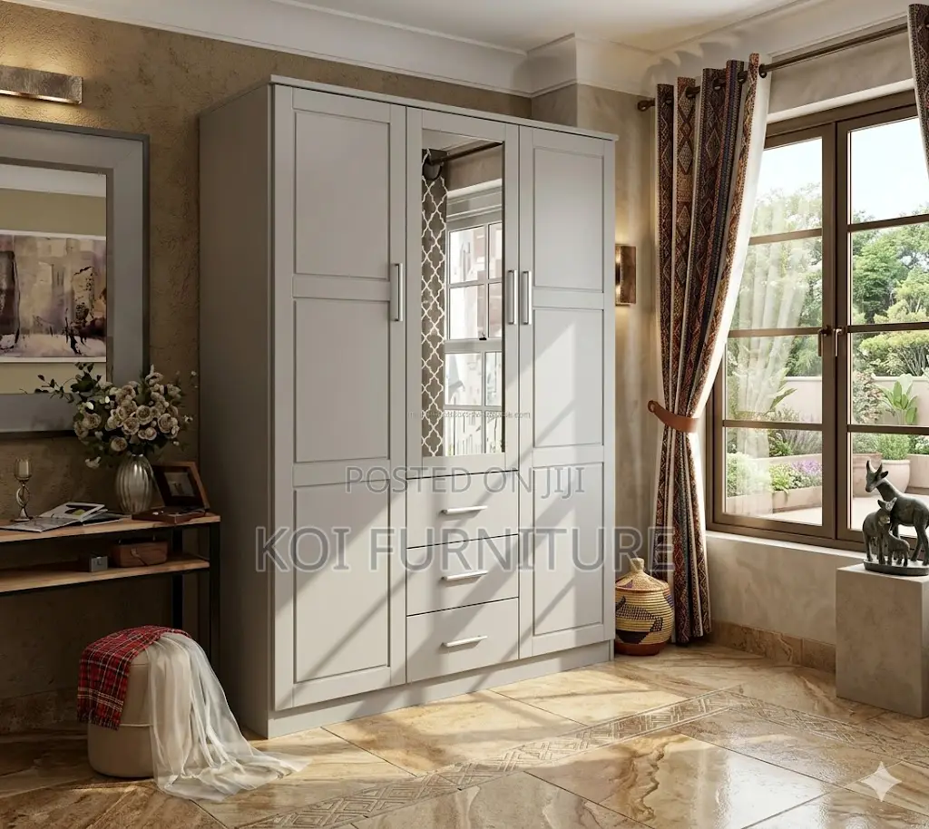 Home Wooden Bedroom Wardrobe Cabinet