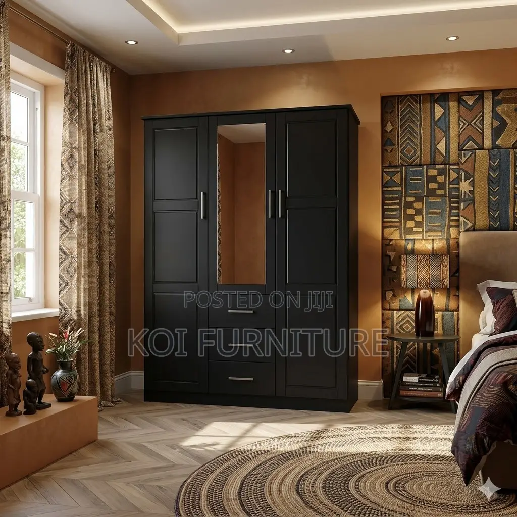 Home Wooden Bedroom Wardrobe Cabinet
