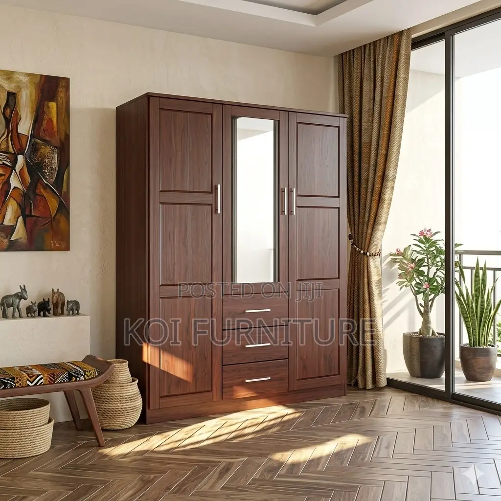 Home Wooden Bedroom Wardrobe Cabinet