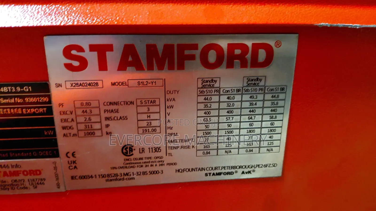 Industrial 40kva Diesel Super Silent Brand New Generator