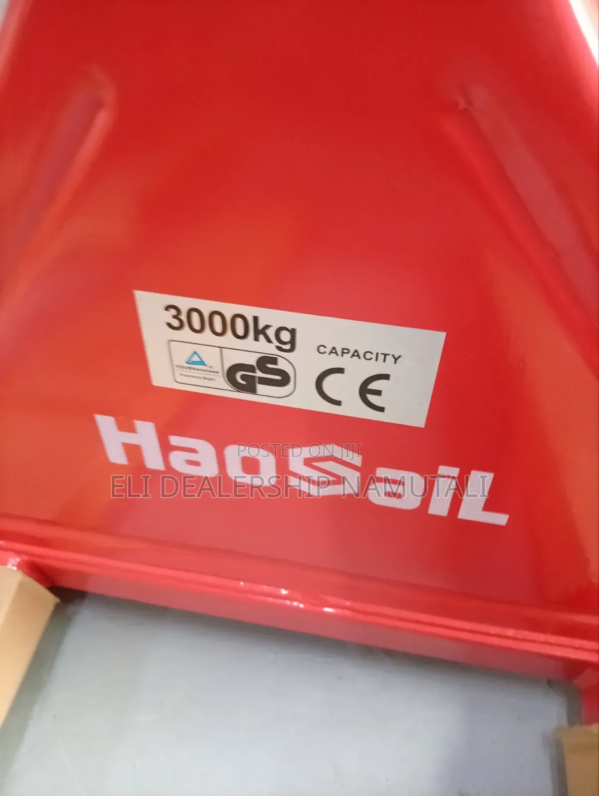 Warehouse Fork Pallet Truck 3000kg Capacity/Haosail