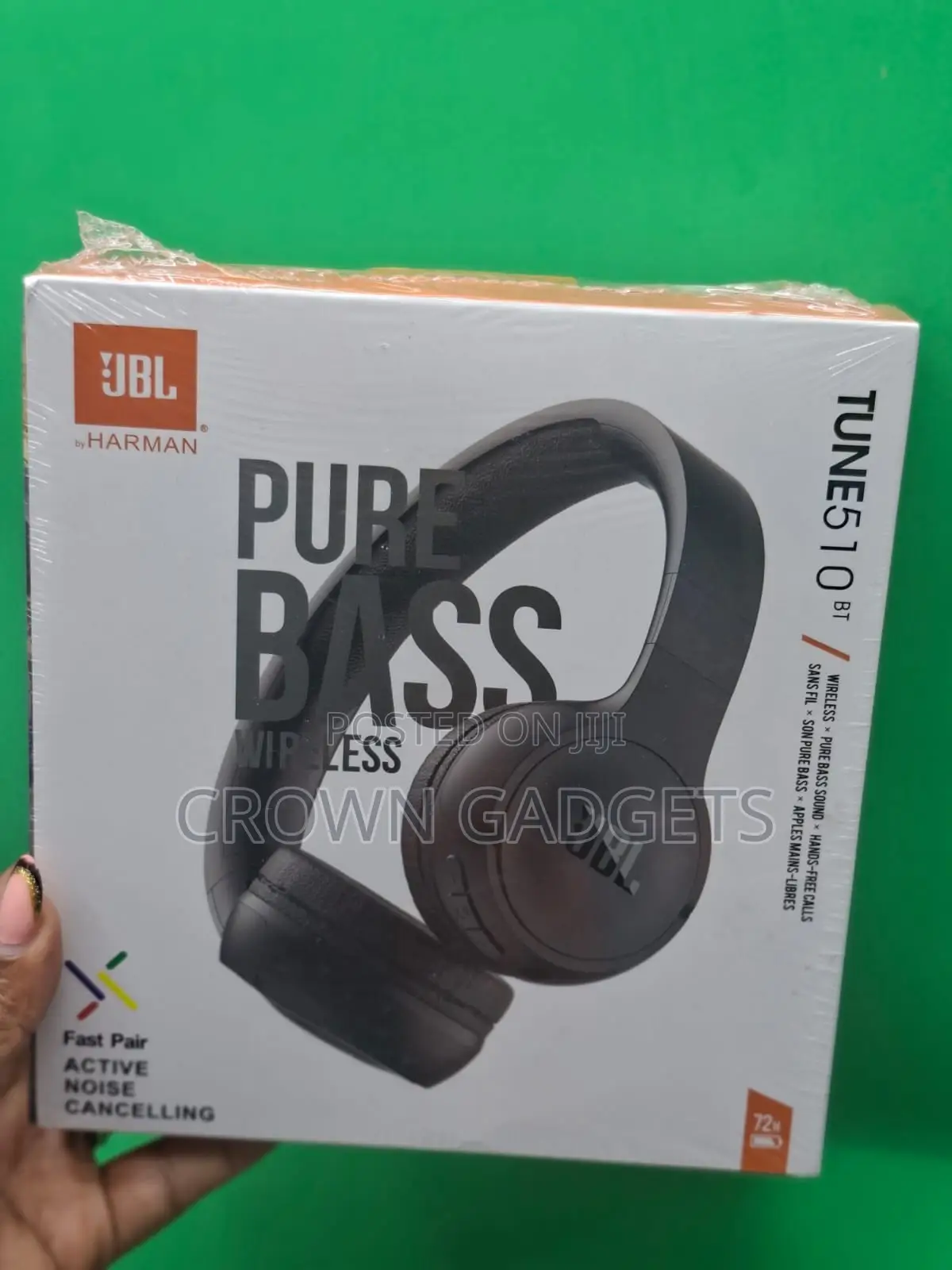 JBL Tune 510bt Black Bluetooth Headphones With Fast Pair