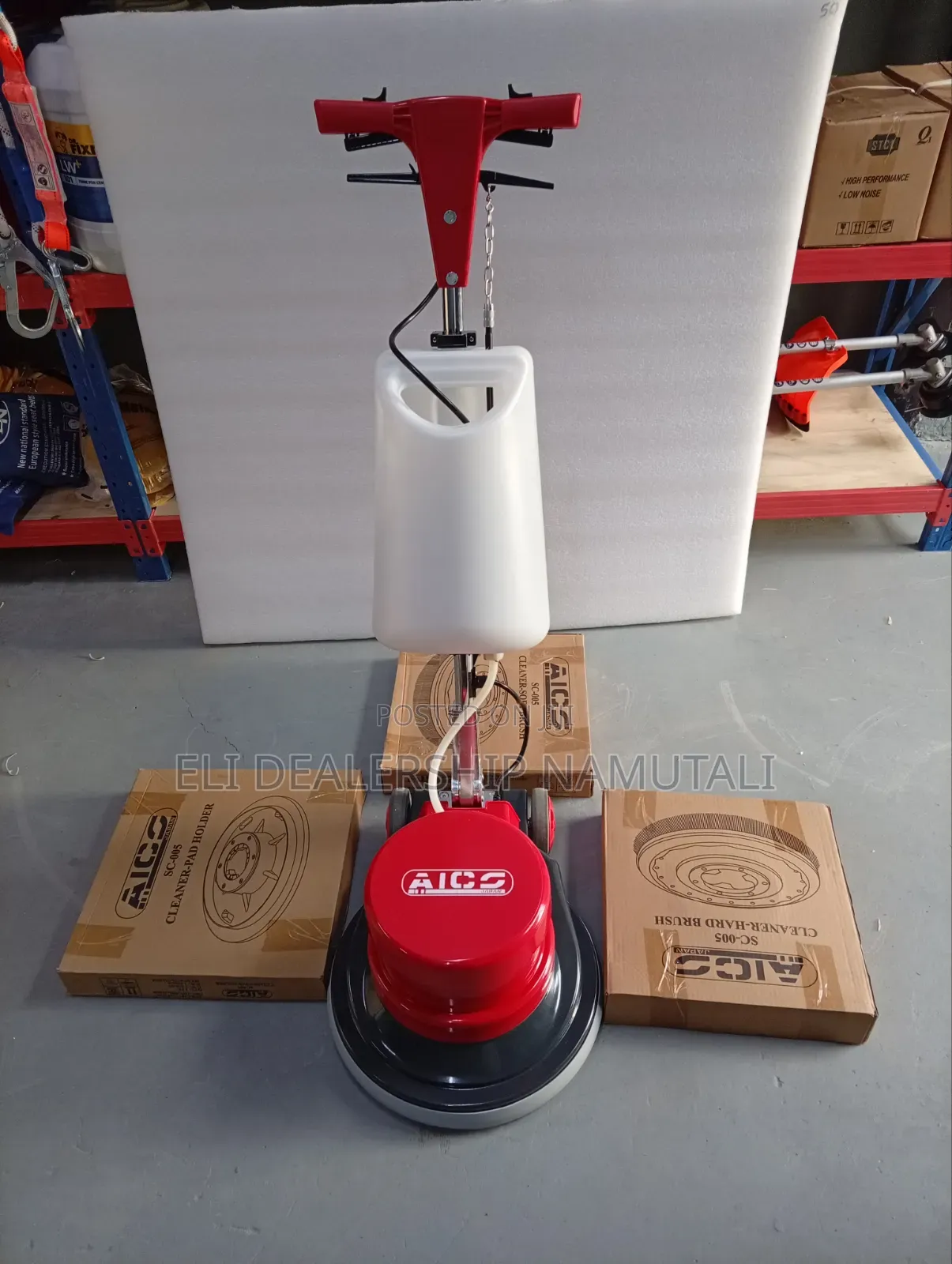 Aico Sc-005 1100w Floor Scrubber With Soft Brush,Hard Brush Pad Holder
