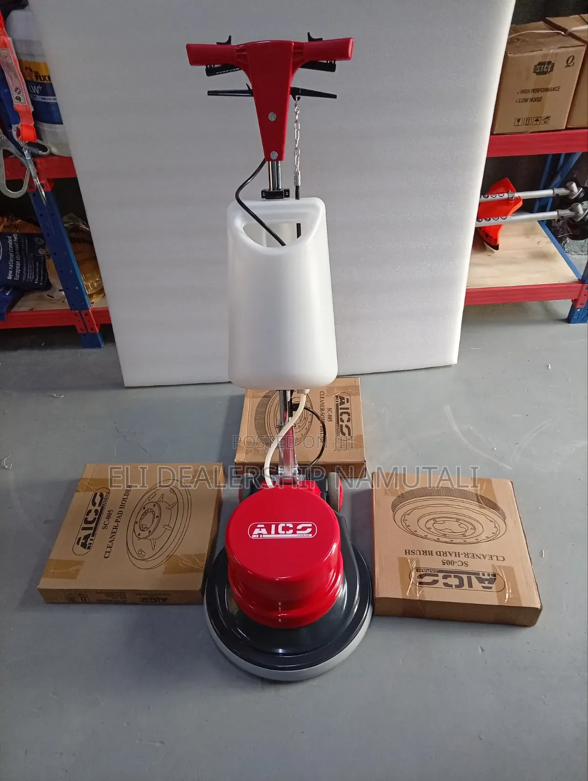 Aico Sc-005 1100w Floor Scrubber With Soft Brush,Hard Brush Pad Holder