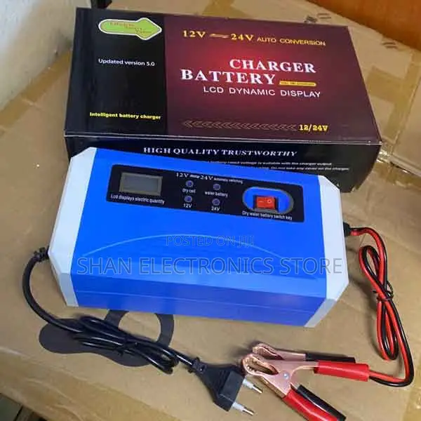 Simple Plug-and-Charge12v 24v 10a Smart Battery Charger 3 Stage