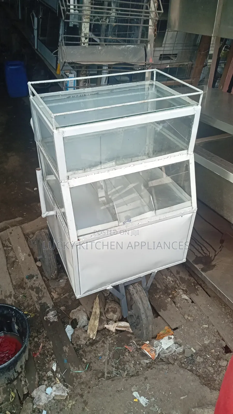 Double Decker Quality Eggs Trolley .