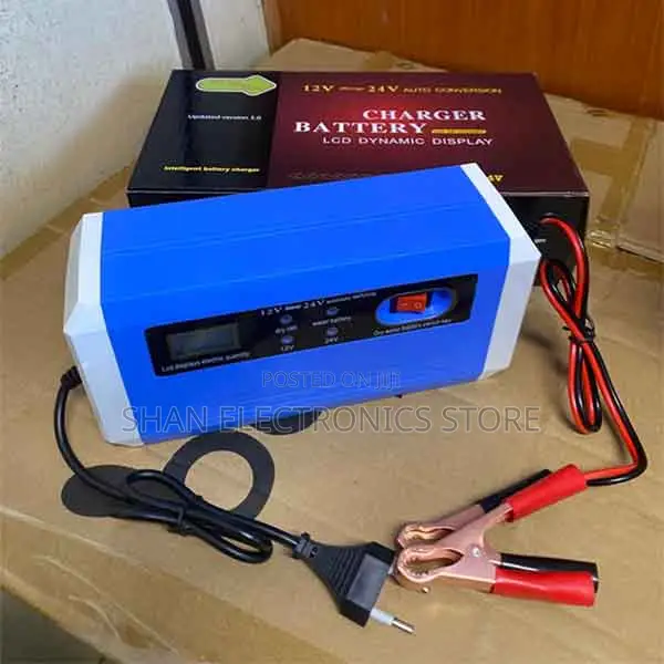 Intelligent Battery Charger With Led Display 12v 24v 10a