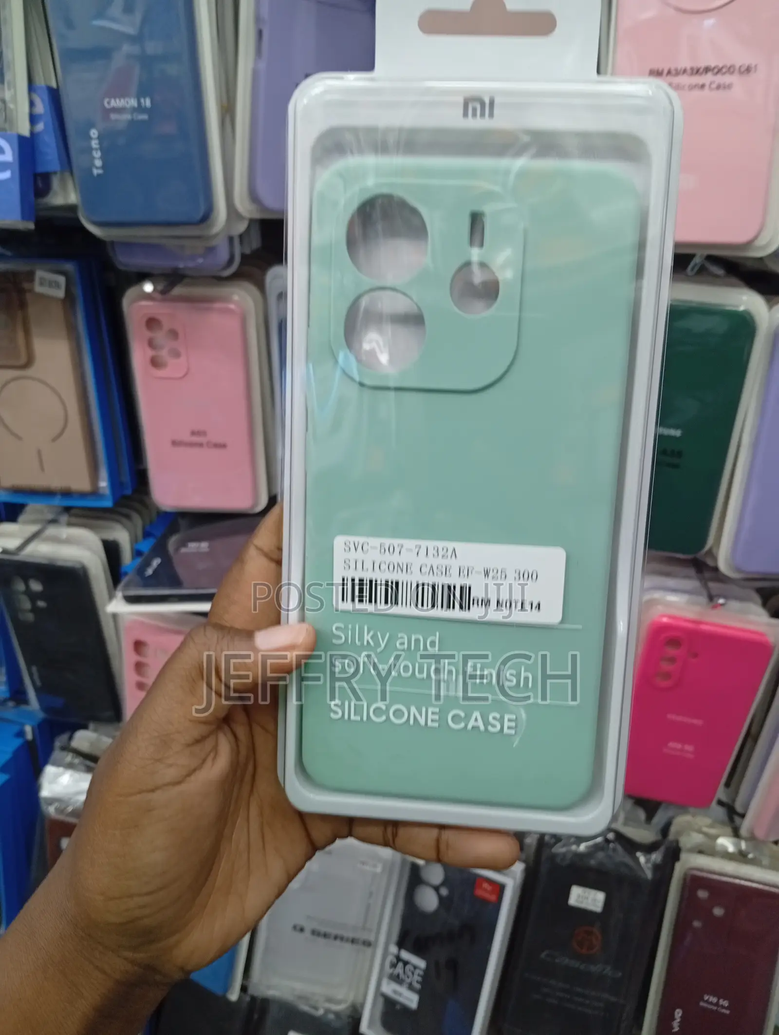 Xiaomi Redmi Note 14 Mint Green Liquid Silicone Phone Case