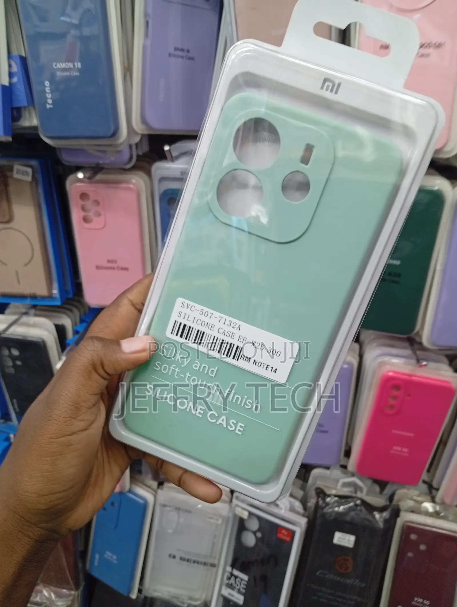 Xiaomi Redmi Note 14 Mint Green Liquid Silicone Phone Case