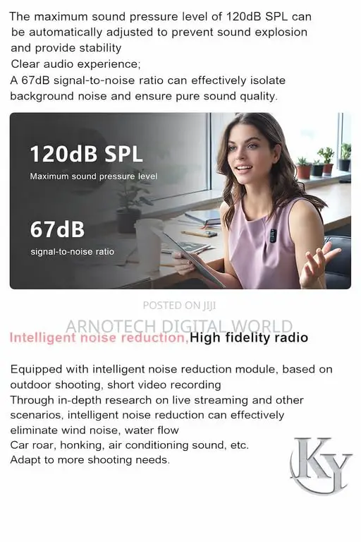 Qy88 Wireless Wearable Mic With Charging Case for Recording