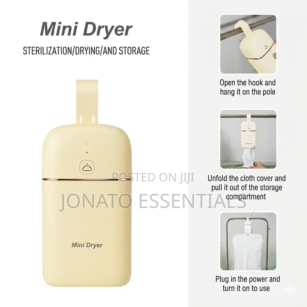 Portable Mini Clothes Dryer Sterilizer Bag for Apartments
