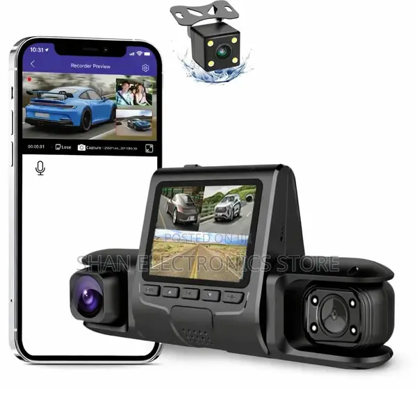 4 Cameras Car DVR Wifi Video Recorder 360°Dashcam 24h Parking Monitor