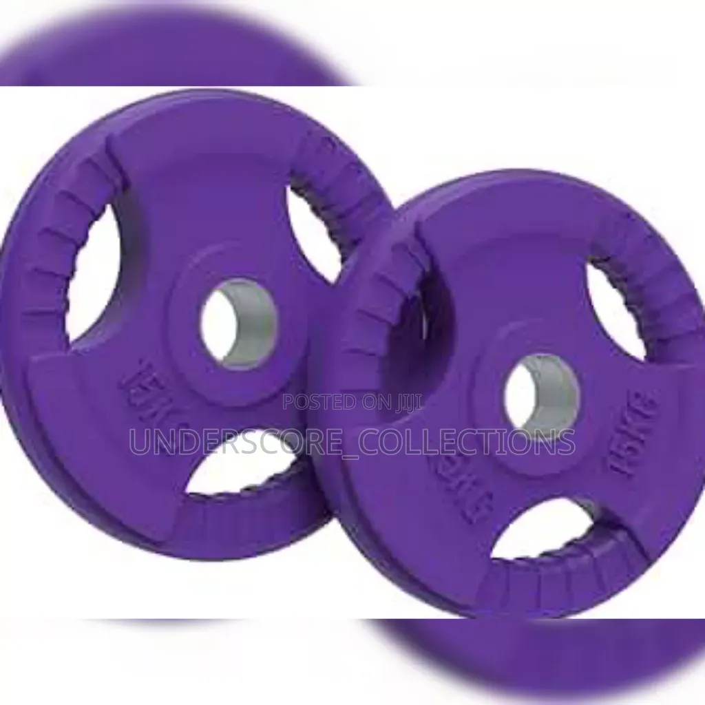 15kg Rubber Coated Weight Plates