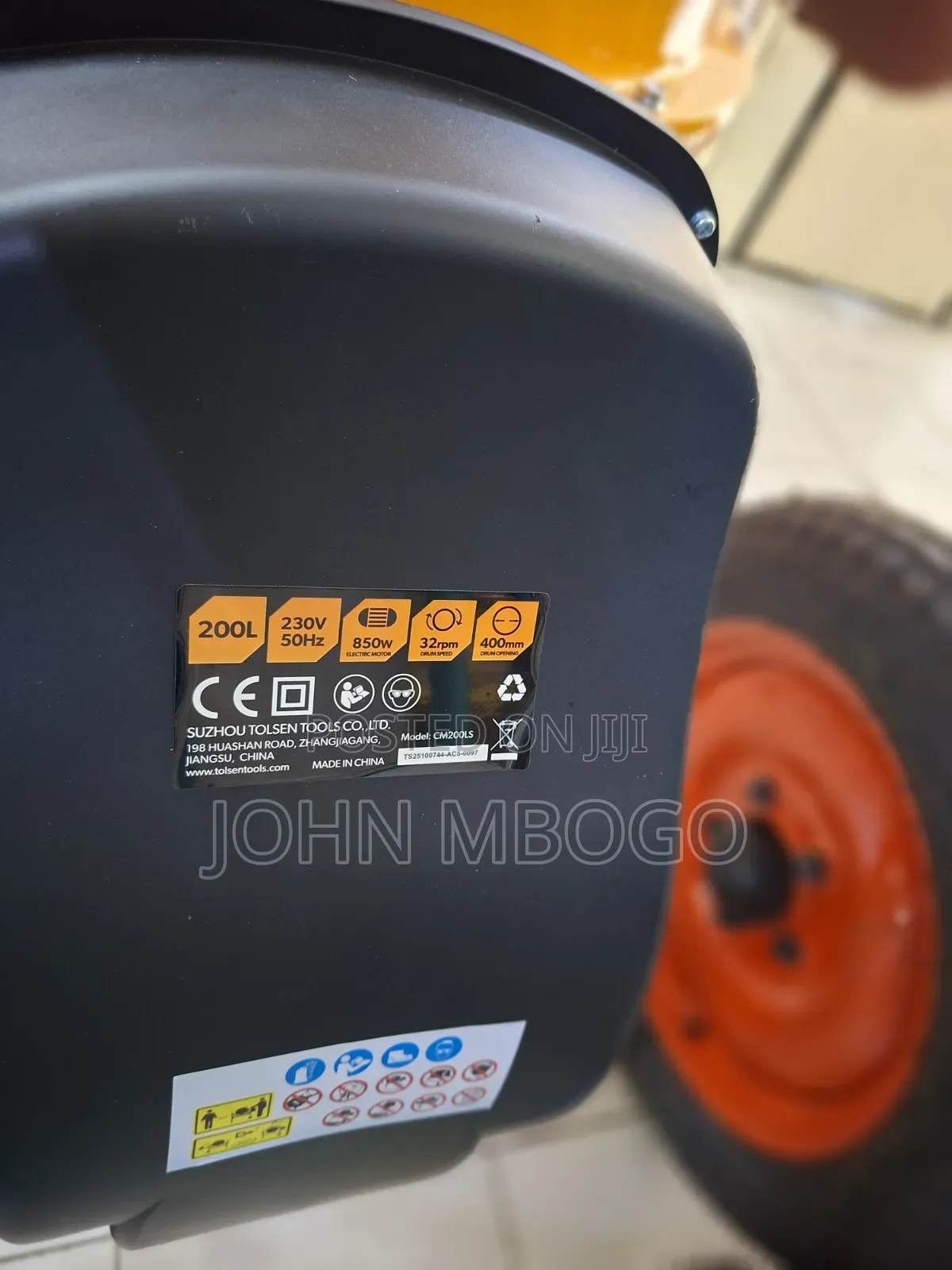 Tolsen Electric Concrete Mixer-200l