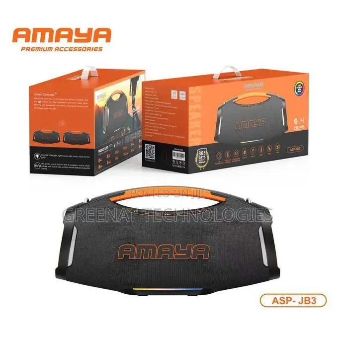 Amaya Asp-Jb3 Boombox3 Portable Bluetooth Speaker