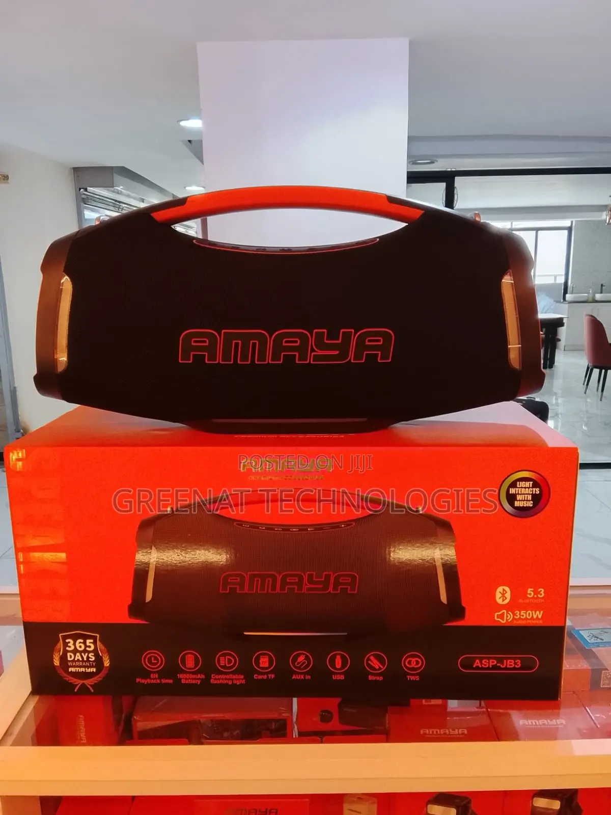 Amaya Asp-Jb3 Boombox3 Portable Bluetooth Speaker