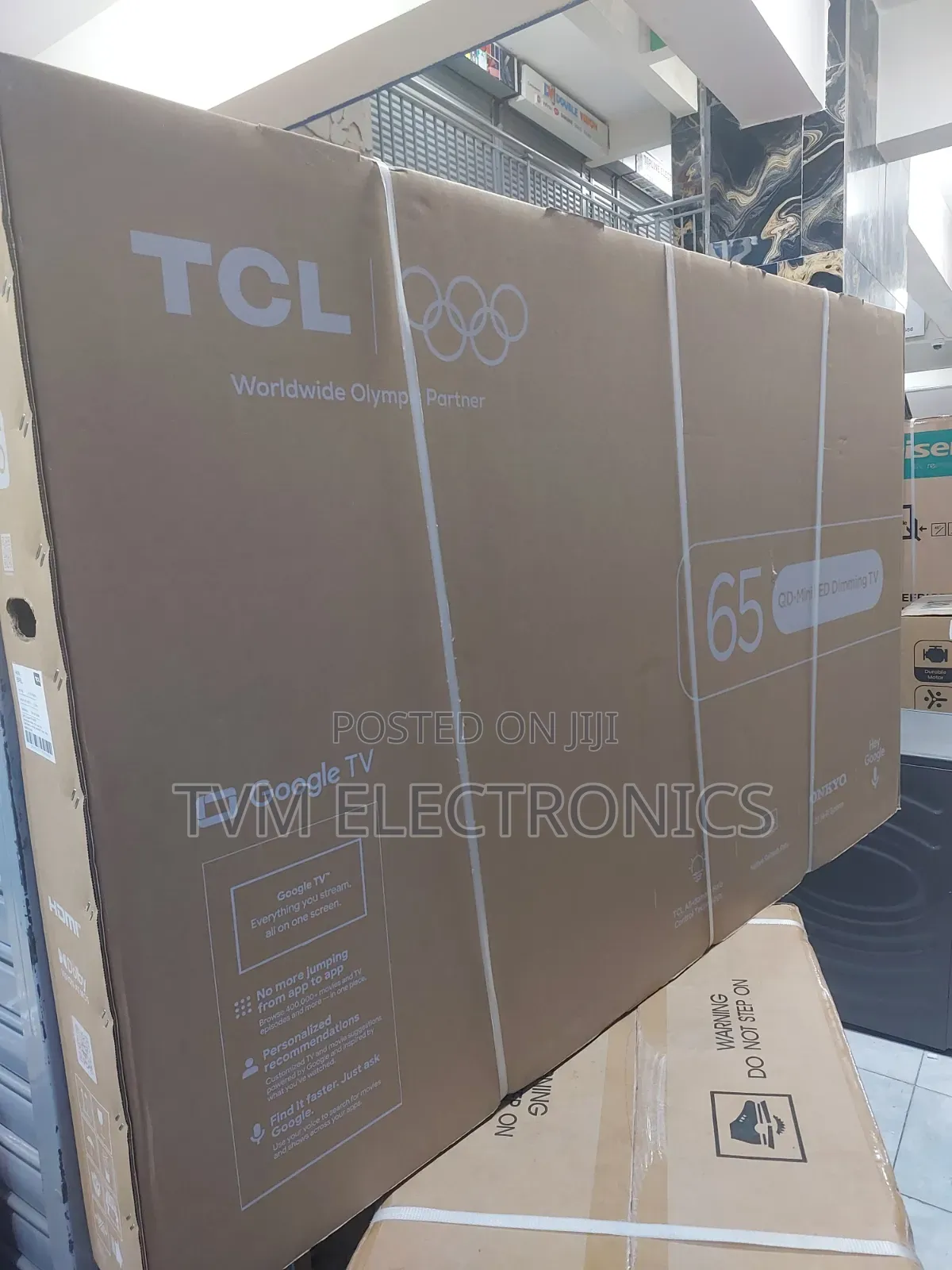 TCL 65′′ 65p8l Premium Qd-Mini Led Dimming Google Tv, New 2026