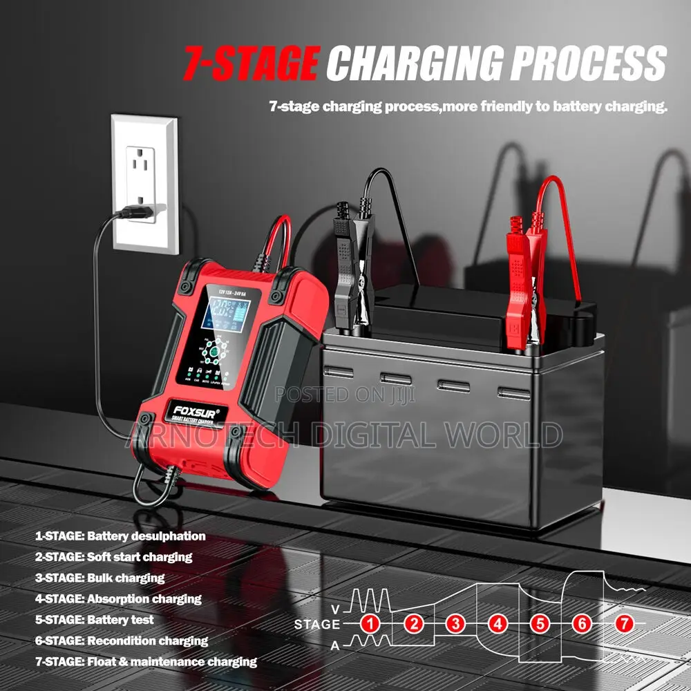 7-Stage Universal Car Battery Charger